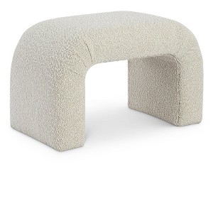 Meridian Furniture,Niagara Boucle Fabric Bench - 1 of 4