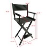 SKRAN Set of 2 Dining Height Directors Chair, Folding Artist Chair with  Wood Frame and Canvas, Camping Lawn Chair for Backyard Beach - 3 of 4
