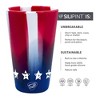 Silipint: Silicone Pint Glasses: 2 pk - Stars & Stripes - 2 of 4