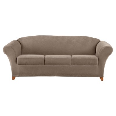 4pc Stretch Pique Sofa Slipcovers - Sure Fit