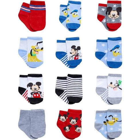 Pack of 3 Pairs of Mickey Mouse Trainer Socks by Disney® for Boys -  mustard, Boys