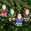 Northlight Glittered Ho Ho Caroling Santa Metal Christmas Ornaments - 5.5" - Set of 4 - 2 of 4