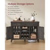 VASAGLE Farmhouse Buffet Cabinet with Detachable Wine Rack, Sideboard Cabinet with Adjustable Shelves - 4 of 4
