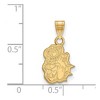 Black Bow Jewelry 14k Yellow Gold James Madison Dukes NCAA Small Pendant - 2 of 3