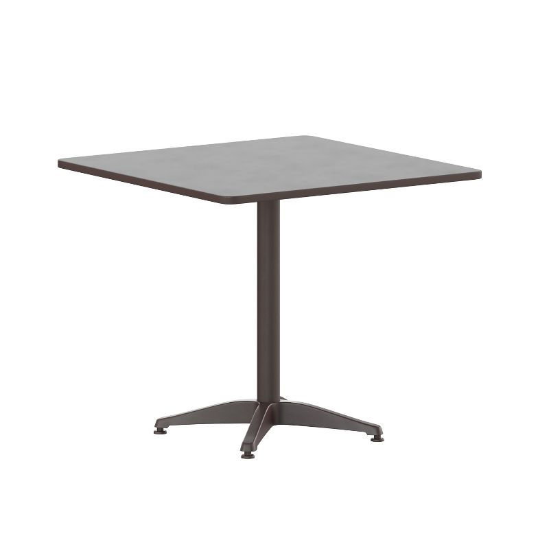 Flash Furniture Mellie 31.5'' Square Aluminum Indoor-Outdoor Table with Base, 1 of 11