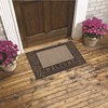 J&V TEXTILES Original Durable Rubber Door Mat, 18x28, Heavy Duty Doormat, Indoor Outdoor, Waterproof, Easy Clean, Low-Profile Mats for Entry, Garage - 2 of 2