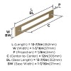 Amerock Medora Backplate for Paneled Appliances and Large Cabinet Doors - 3 of 4