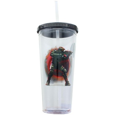 Just Funky Halo Master Chief 24oz Carnival Cup w/ Straw & Lid