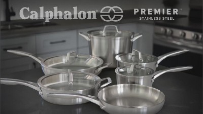 Calphalon Premier Stainless Steel 11-Piece Cookware Set