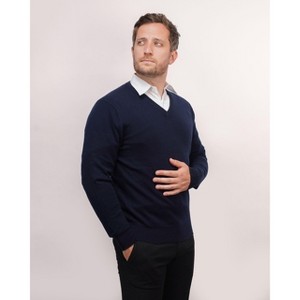 Lona Scott Men's Pure Cashmere V-Neck Sweater - 1 of 4