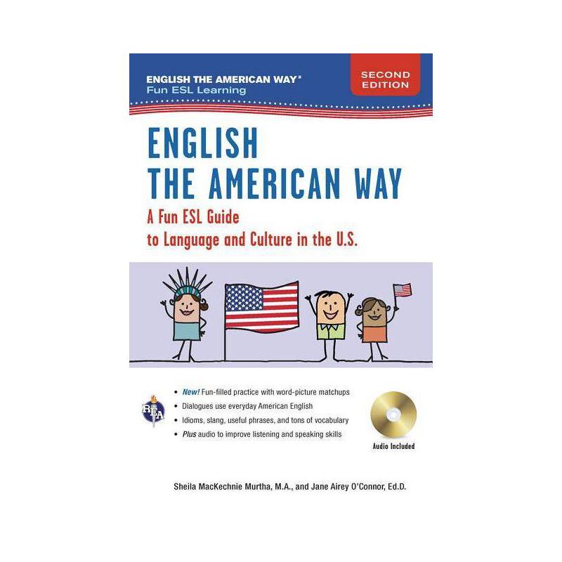 English the American Way: A Fun Guide to English Language 2nd Edition - (English as a Second Language) (Paperback), 1 of 2