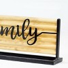 VIP Wood 12 in. Brown Family Table Top Sign - 4 of 4