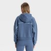 Women's Piped Cropped Full Zip Sweatshirt - JoyLab™ - 2 of 3