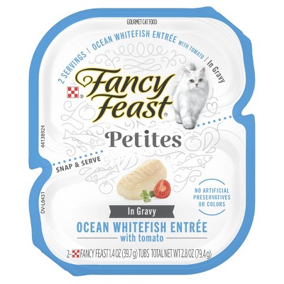 Fancy Feast Petites Ocean White Fish with Tomato Gravy Wet Cat Food - 2.8oz