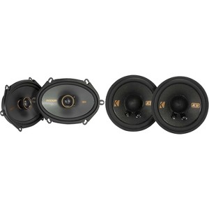 Kicker 51KSC6804 KS-Series 6x8" Coaxial Speakers with .75" tweeters w/ 51KSC2704 2.75" Bundle - 1 of 4