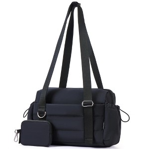 Small Gym Bag for Women 2 Set Mini Gym Duffle Bag with Wet Compartment and Coin Wallet, - 1 of 4