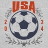 Junior's Lost Gods USA Soccer Ball 2024 T-Shirt - 2 of 4