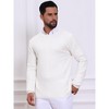 INSPIRE CHIC Men's Slim Fit Crew Neck Long Sleeve Soft Twist Textured Cable Knit Pullover Sweater - 4 of 4