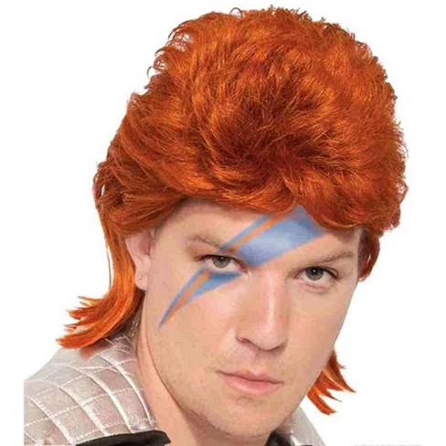 Forum Novelties Orange David Bowie Rock Star Adult Costume Wig : Target