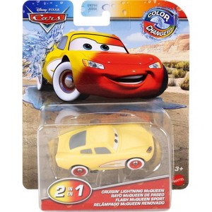Disney and Pixar Cars on the Road Color Changer Silver Cruisin Lighting McQueen Vehicle - 1 of 1