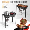ROVSUN 2 Burner Outdoor Propane Gas Stove 150,000 BTU High Pressure Stand Cooker for Backyard Cooking Camping Home Brewing Canning Frying - 4 of 4