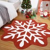 Christmas Rug Washable Xmas Snowflake Area Rugs - 2 of 4