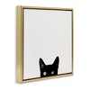 Stupell Industries Black Cat Peeking From Below, 25" x 25" - 3 of 4