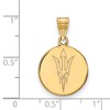 Black Bow Jewelry 14k Yellow Gold Arizona State Sun Devils NCAA Medium Pendant - 2 of 3