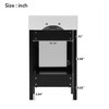 20 In Bathroom Vanity with Ceramic Sink, Soft-Close Door, Drawer, and Open Back for Small Bathrooms ,freestanding vanity Cabinet - 4 of 4