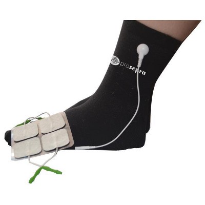 Prospera electronic pulse massager refill socks (one pair), cables, 4 refill pads