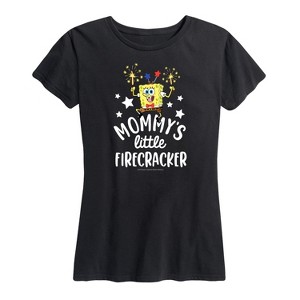 Women's - SpongeBob SquarePants - Mommy's Little Firecracker Short Sleeve Graphic T-Shirt - 1 of 4