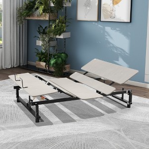 King Size Adjustable Bed Frame with Independent Head and Foot Incline - 1 of 4