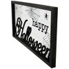 Northlight Rectangular Framed "Happy Halloween" Spider Web Wall Sign - 23.5" - 4 of 4