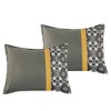Home Mart Goods 7 Piece Grey Gold Geometric Comforter Set Embroidery Soft Bedding - 4 of 4