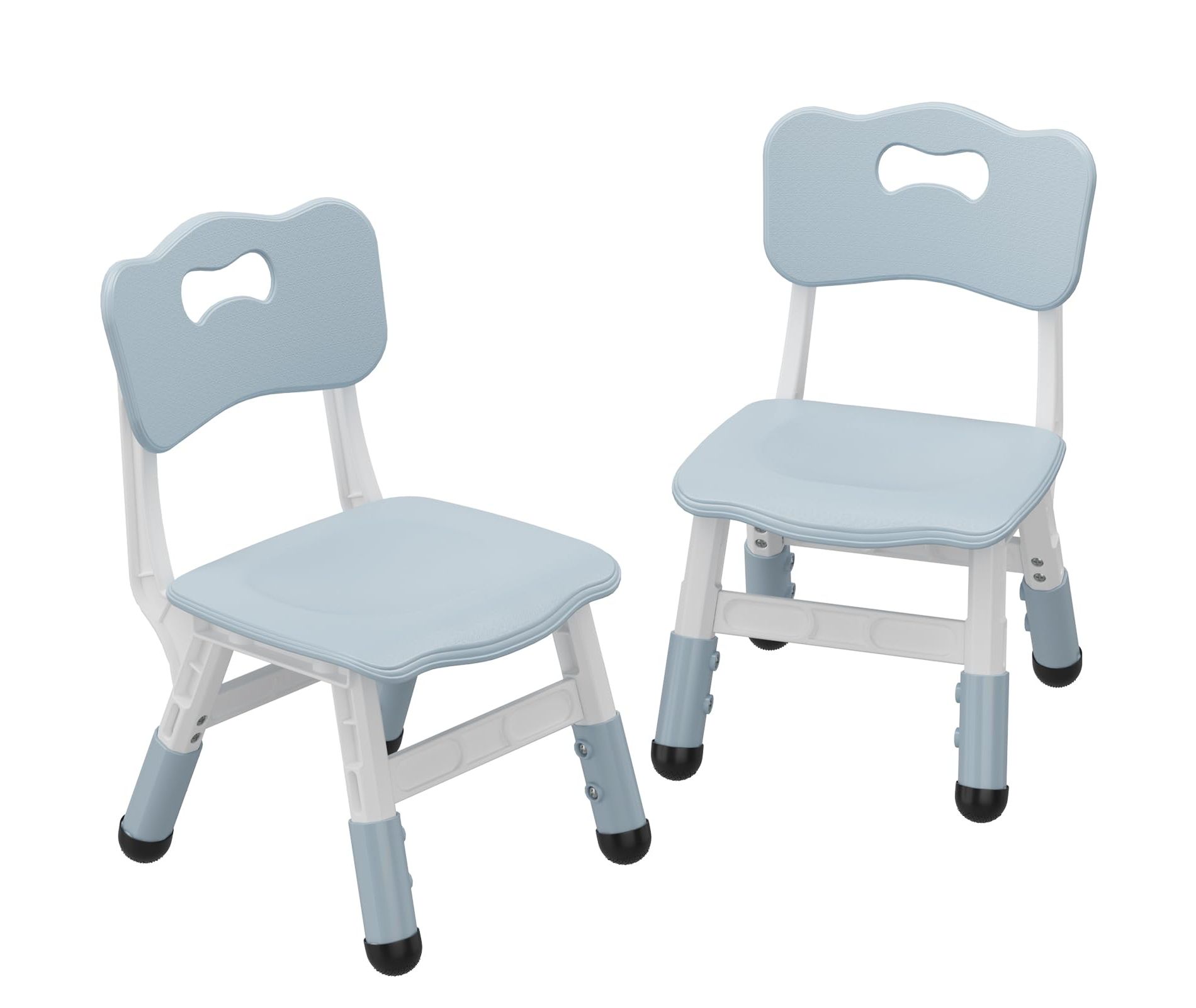 Kids Chair, 3 Level Height Adjustable Kid Chair, Plastic Toddler Chairs for Children Boys Girls Age 2-6, Suitable for Home Family 2 Pack