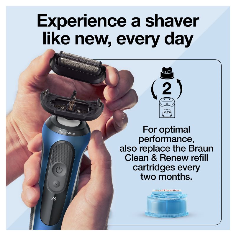 Braun Series 6 Electric Shaver Replacement Head - 64B Black, 5 of 9