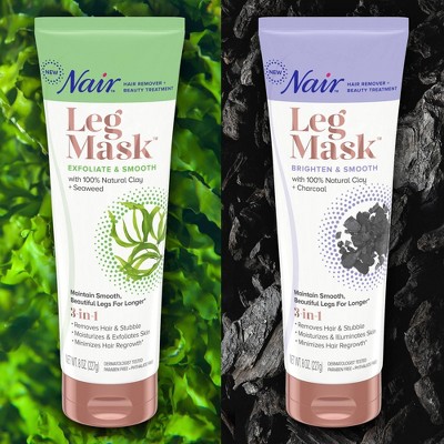 Say goodbye to harsh chemicals and painful hair removal methods, this product provides a natural and painless way to remove hair and exfoliate your skin. Simply smooth the mask over your dry legs with the palm of your hand, leave it for 5-10 minutes and wipe off the mask with a damp washcloth. This product is ideal for coarse hair and fine hair and can be used on all skin types. Give your skin the love and care it deserves with this 100% natural clay and seaweed product. So go ahead, use it once and you'll never want to use anything else! 