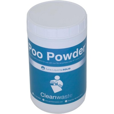 Cleanwaste Poo Powder, Deodorizing Waste Treatment, Turns Liquid Waste to Solids for Camping, Travel and Emergencies