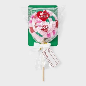 Kid's Lollipop Christmas Cozy Crew Socks - Pink 2-5 - 1 of 3