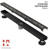 Hydroware Linear Shower Drain - C06 Matte Black - 36 Inches - 3 of 4