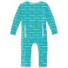 Boy's Kids' Print Coverall with Snaps - KICKEE - 2 of 2