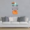 Big Dot of Happiness Happy Fall Truck - Hanging Porch Harvest Pumpkin Party Outdoor Decorations - Front Door Decor - 3 Piece Sign - 3 of 4