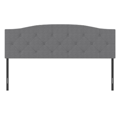 King/California King Provence Upholstered Arch Adjustable Tufted Headboard Glacier Gray - Hillsdale Furniture