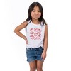 The Juniper Shop Coquette Strawberry Chart Toddler Tank - 4T - White - 2 of 4