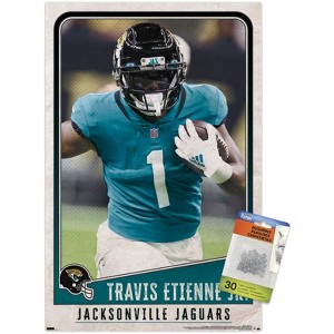 Trends International NFL Jacksonville Jaguars - Travis Etienne Jr. 22 Unframed Wall Poster Prints - 1 of 4