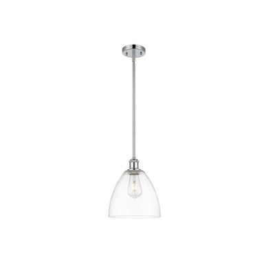Bristol Glass - 1 Light Mini Pendant In Industrial Style-11.25 Inches Tall and 9 Inches Wide