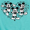 Girls' - Disney - Mickey Mouse Heart Fitted Short Sleeve Graphic T-Shirt - 2 of 4