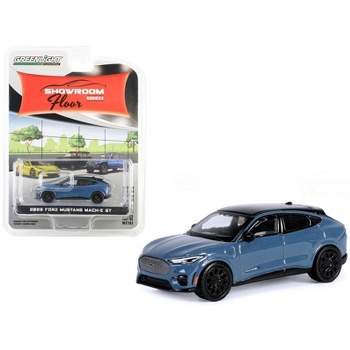 2023 Ford Mustang Mach-E GT Vapor Blue with Black Top "Showroom Floor" Series 5 1/64 Diecast Model Car by Greenlight