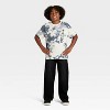 Grayson Threads Kids Boys' Short Sleeve 'Los Angeles' Tie-Dye Oversized Graphic T-Shirt - Blue - 4 of 4
