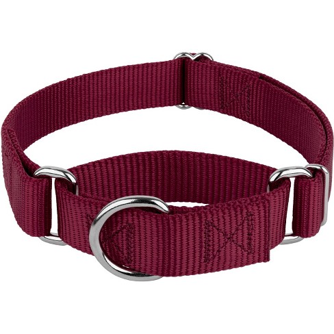 Burgundy dog hot sale collar